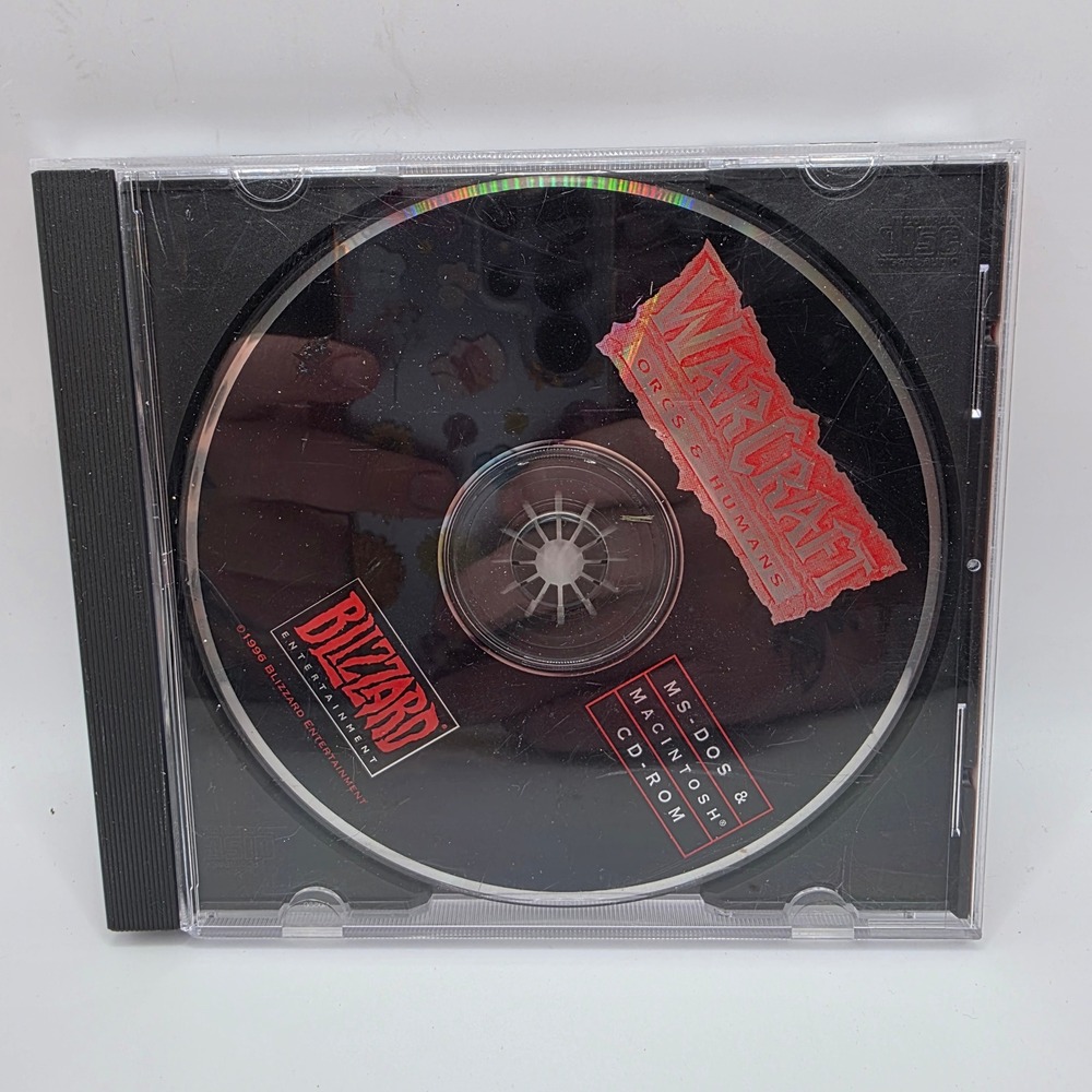 Warcraft Orcs & Humans Blizzard Entertainment PC MS-DOS Macintosh CD-ROM 1996